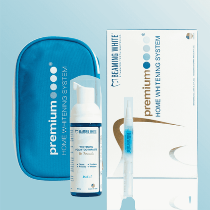 Kit sbiancamento + Schiuma sbiancante + Gel remineralizzante smalto